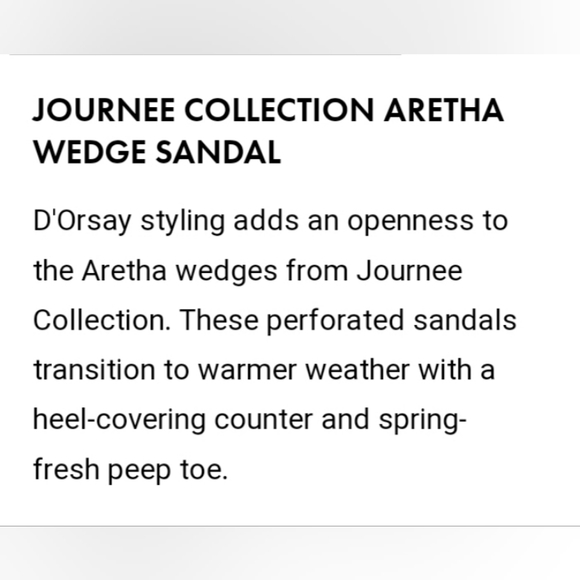 Journey Collection Aretha Wedge Sandal - Picture 3 of 4